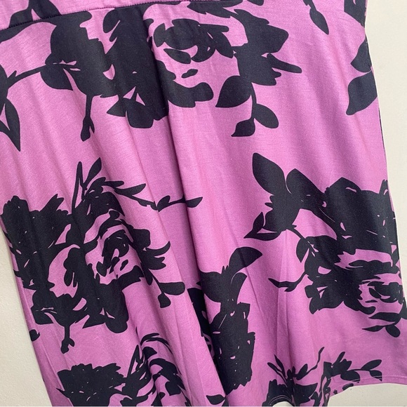 Nemidor Womens Short Sleeve Purple Dress Plus Size Size 16 - Picture 7 of 16